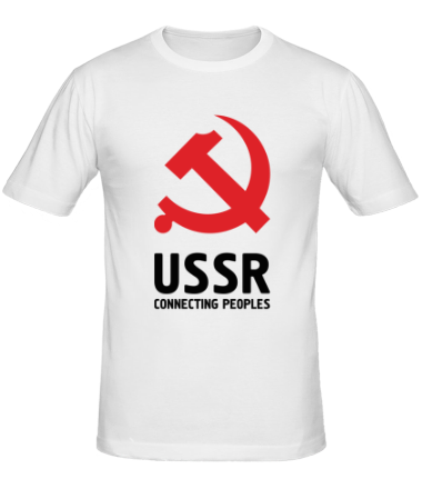 Мужская футболка USSR - Connecting Peoples