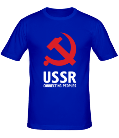 Мужская футболка USSR - Connecting Peoples