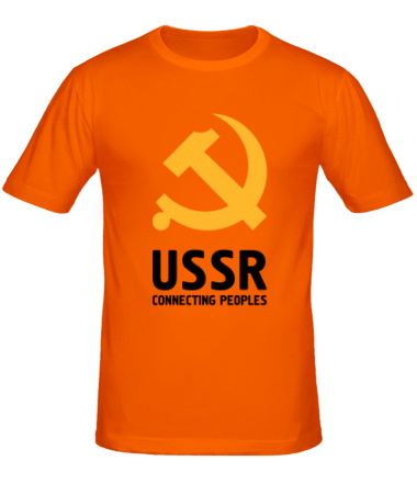 Мужская футболка USSR - Connecting Peoples