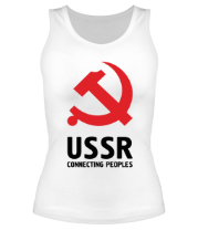 Женская майка борцовка USSR - Connecting Peoples фото