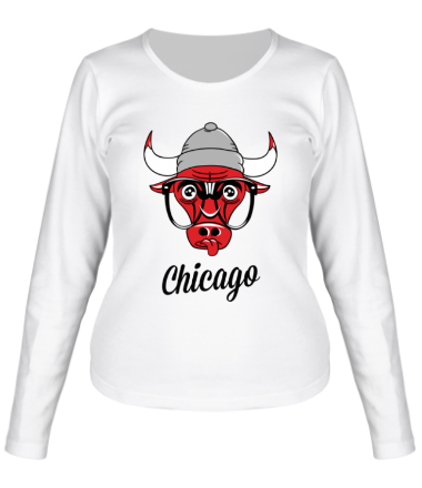 Женская футболка длинный рукав Chicago