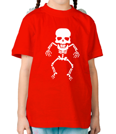 Детская футболка Скелет