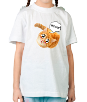 Детская футболка Кошечка с глазами аниме фото