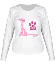 Женская футболка длинный рукав Розовая Пантера фото