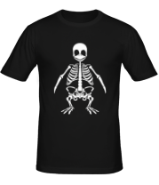 Мужская футболка Пингвин скелет фото