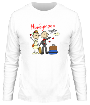 Мужская футболка длинный рукав Honeymoon