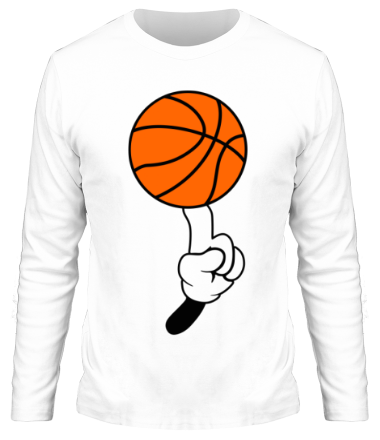 Мужская футболка длинный рукав Гуру баскетбола