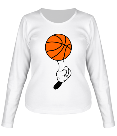 Женская футболка длинный рукав Гуру баскетбола