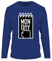 Мужская футболка длинный рукав Понедельник - Monday фото