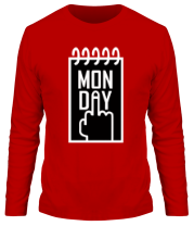 Мужская футболка длинный рукав Понедельник - Monday фото