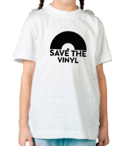 Детская футболка Save the vinyl фото