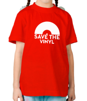 Детская футболка Save the vinyl фото