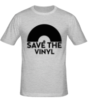 Мужская футболка Save the vinyl фото