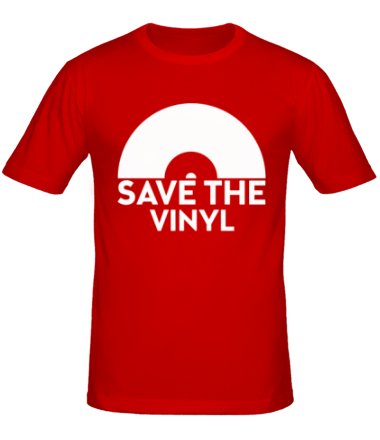 Мужская футболка Save the vinyl