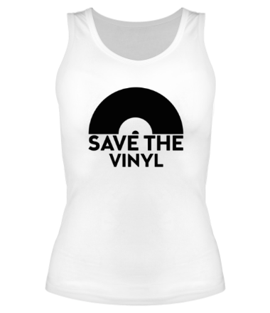 Женская майка борцовка Save the vinyl