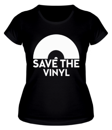 Женская футболка Save the vinyl