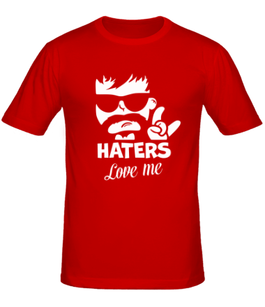 Мужская футболка Haters love me