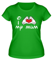 Женская футболка I love my mum фото
