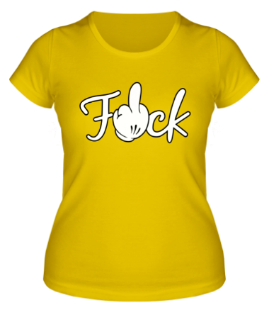 Женская футболка Fuck