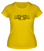 Женская футболка Тату звезда с узорами фото
