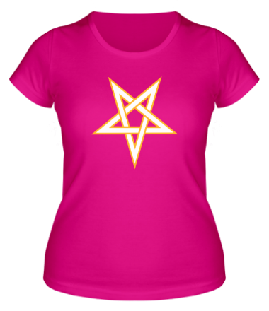 Женская футболка Звезда пентаграмма