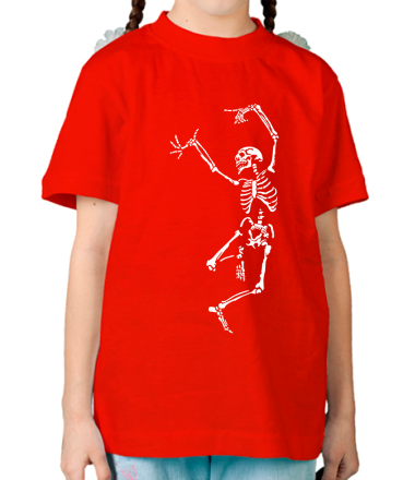Детская футболка Танцующий скелет