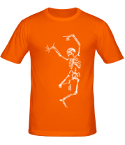 Мужская футболка Танцующий скелет фото