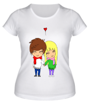 Женская футболка Влюбленная парочка фото