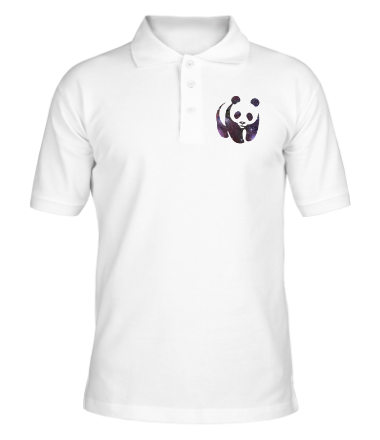 Мужская футболка поло Панда космос