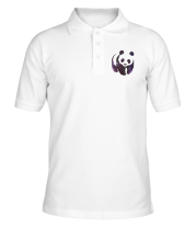 Мужская футболка поло Панда космос фото