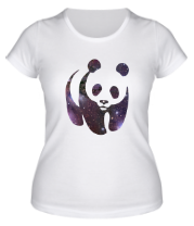 Женская футболка Панда космос фото