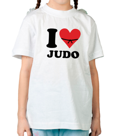 Детская футболка Я люблю Дзюдо