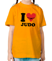 Детская футболка Я люблю Дзюдо фото