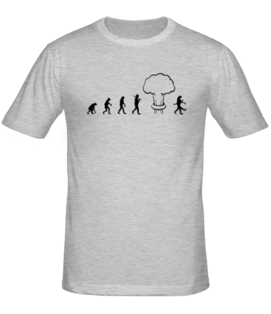 Мужская футболка Эволюция после взрыва