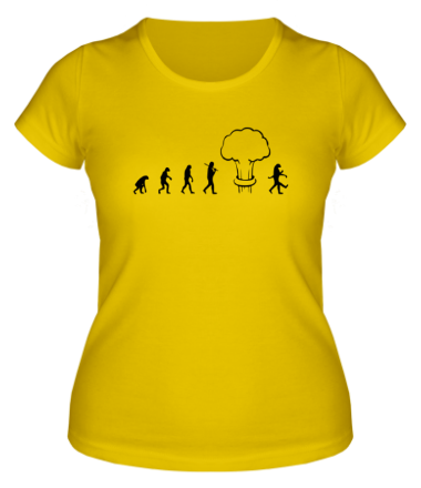 Женская футболка Эволюция после взрыва
