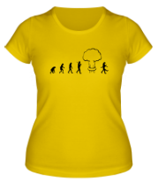 Женская футболка Эволюция после взрыва фото
