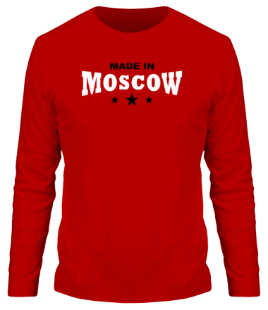 Мужская футболка длинный рукав Made in Moscow