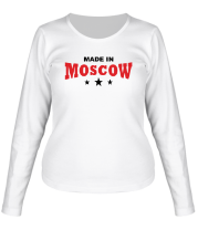 Женская футболка длинный рукав Made in Moscow фото