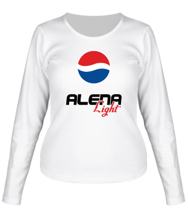 Женская футболка длинный рукав Алена Лайт