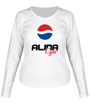 Женская футболка длинный рукав Алина Лайт