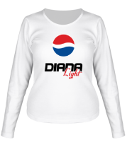 Женская футболка длинный рукав Диана Лайт фото