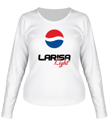 Женская футболка длинный рукав Лариса Лайт