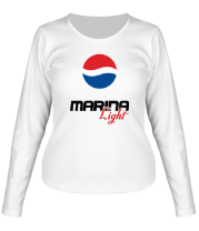 Женская футболка длинный рукав Марина Лайт фото
