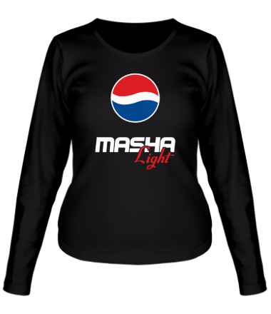Женская футболка длинный рукав Маша Лайт