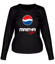 Женская футболка длинный рукав Маша Лайт фото
