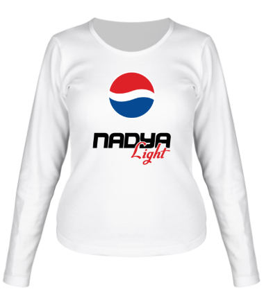Женская футболка длинный рукав Надя Лайт