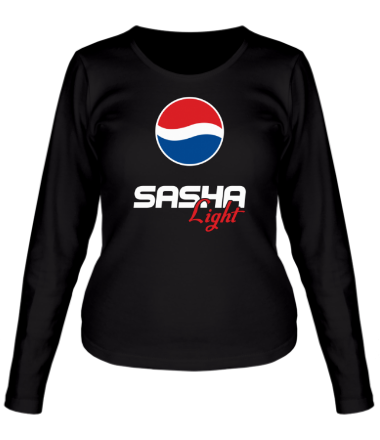 Женская футболка длинный рукав Саша Лайт