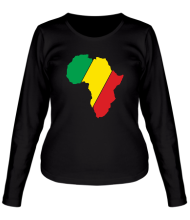 Женская футболка длинный рукав Мама Африка
