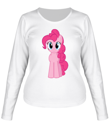 Женская футболка длинный рукав Pinkie Pie