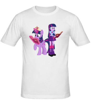 Мужская футболка Twilight Sparkle and Twilight Sparkle